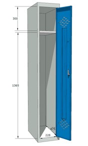 Główna galeria - Szafa BHP, szatniowa jednoosobowa firmy PROMEDIF (4)