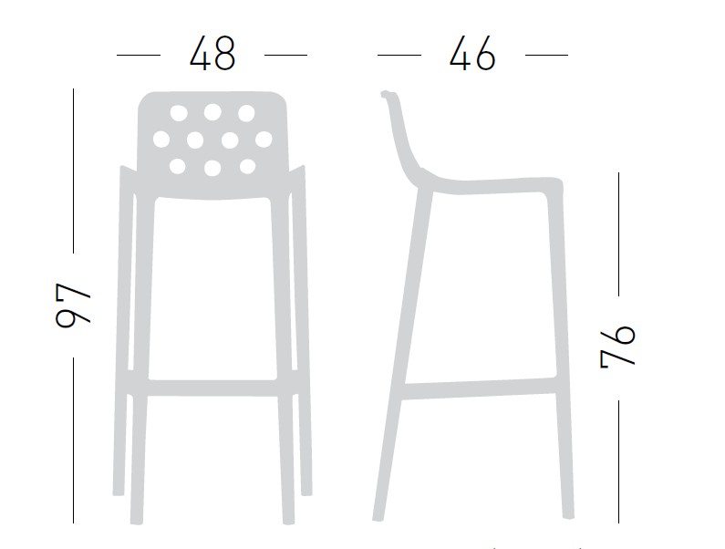 Główna galeria - Krzesło barowe / HOKER ISIDORO firmy GABER 76 (17)