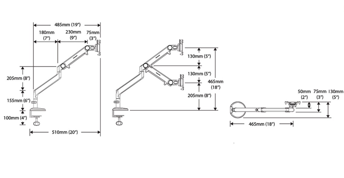 Główna galeria - Uchwyt do monitora HUMANSCALE M2 (6)