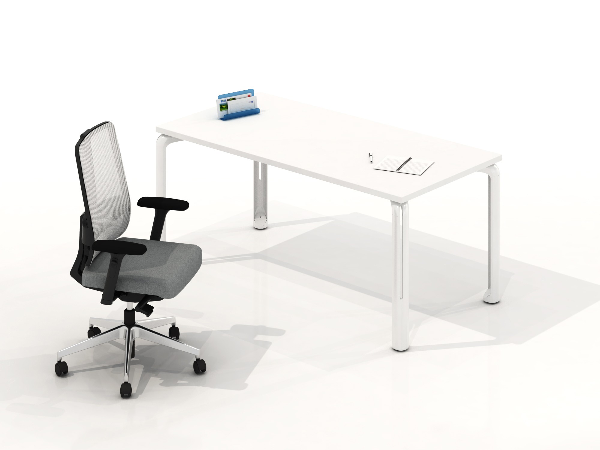 Główna galeria - Biurko Eklipse 1400x700x740 mm (szer x gł x wys) - Dąb Naturalny (8)