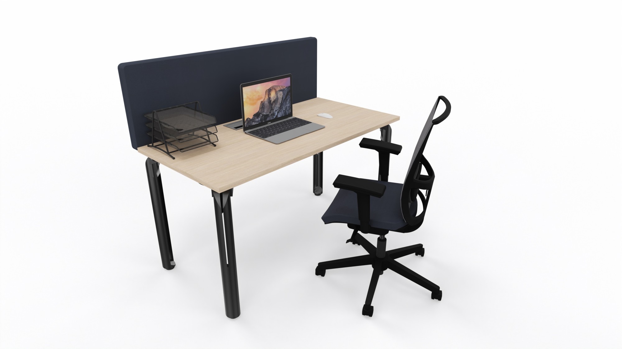 Główna galeria - Biurko Eklipse 1400x700x740 mm (szer x gł x wys) - Dąb Naturalny (12)