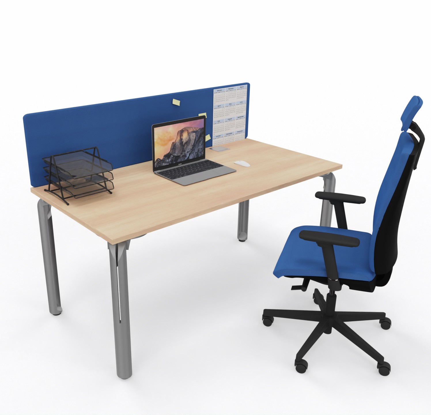 Główna galeria - Biurko Eklipse 1400x700x740 mm (szer x gł x wys) - Dąb Naturalny (17)