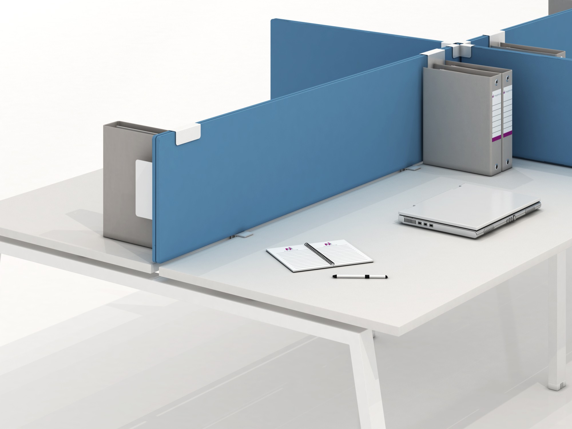 Główna galeria - Przegroda boczna do biurka, Ekran akustyczny Maskot - Tapicerowany 780 x 381 mm (4)