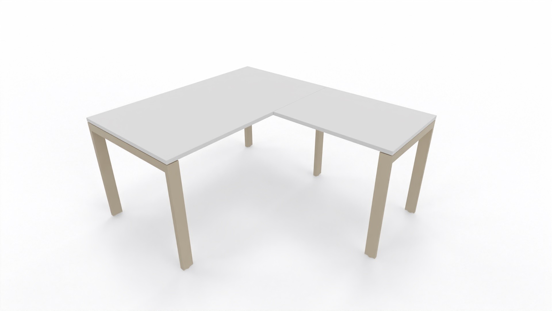 Biurko Conecto narożne 1400x800x740mm (szer x gł x wys) z dostawką 800x598mm