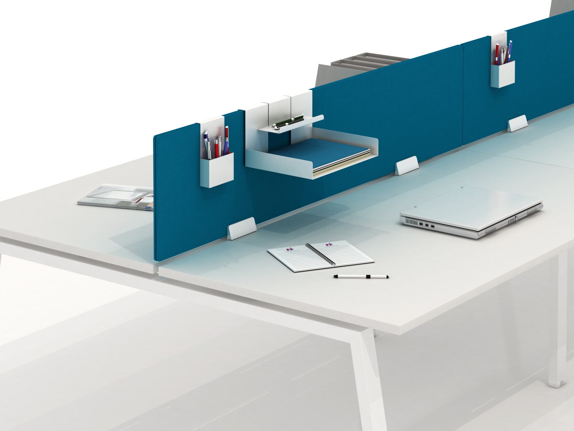 Główna galeria - Kieszeń na długopisy nakładana na przegrodę biurka (3)