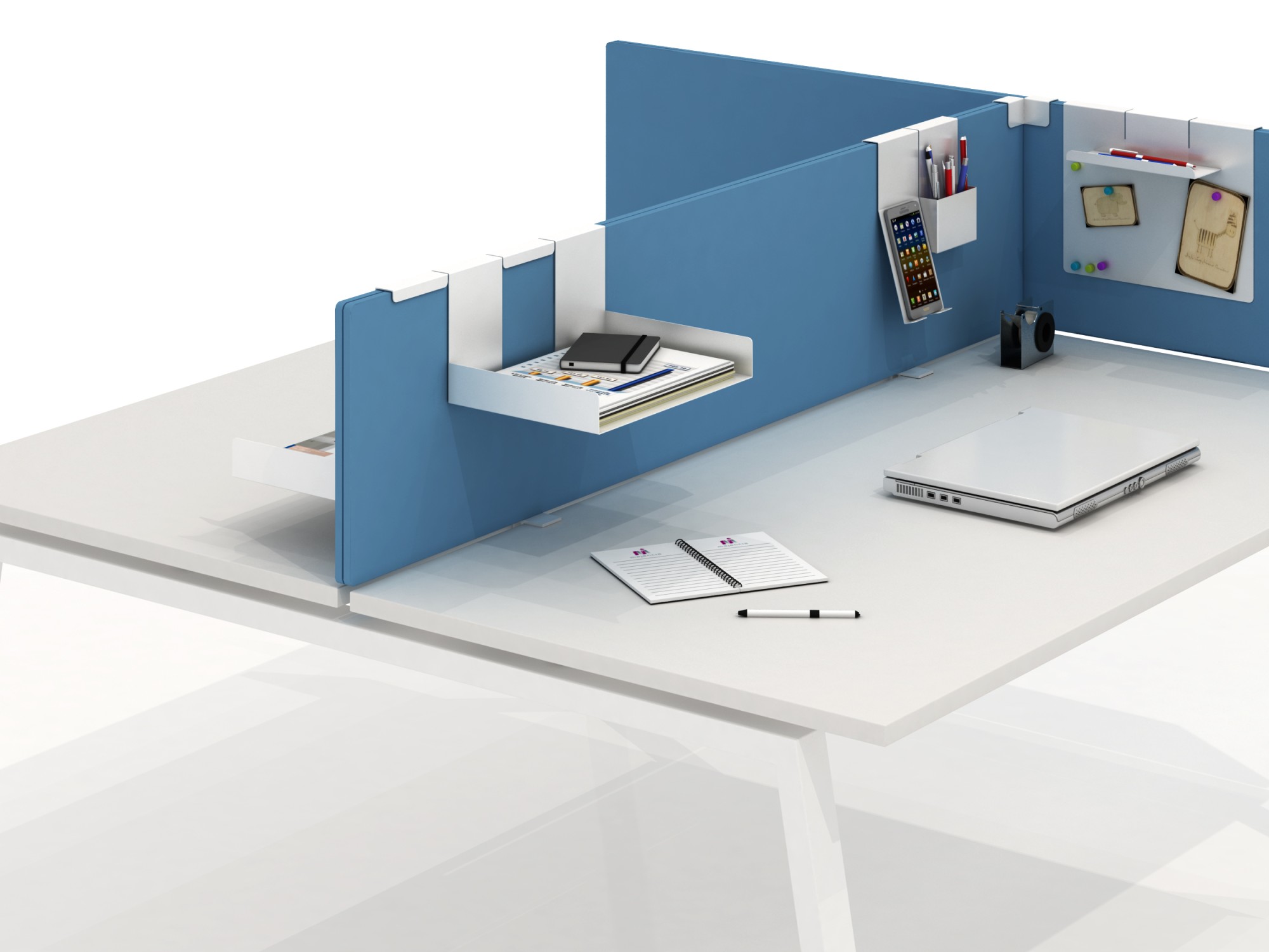 Główna galeria - Kieszeń na długopisy Gotess, nakładana na przegrodę biurka (4)