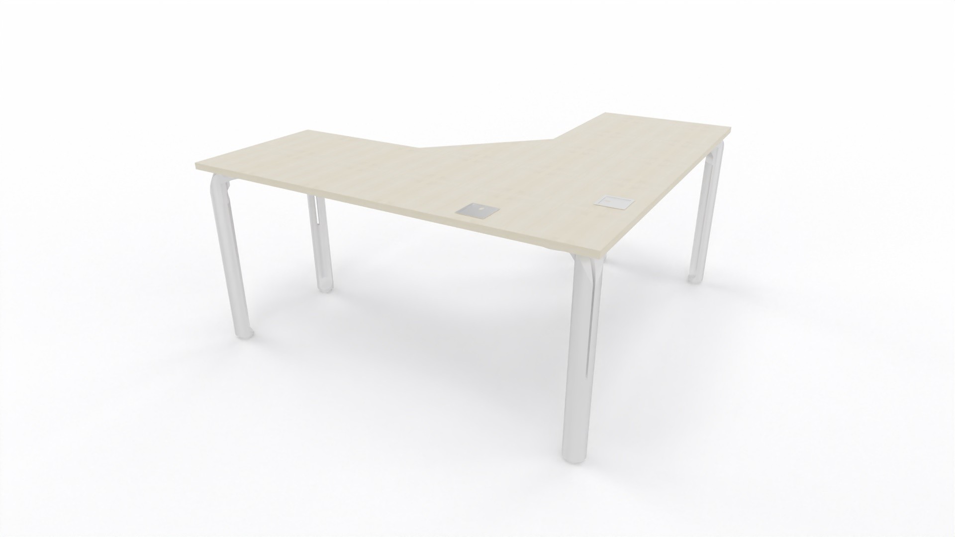 Główna galeria - Biurko narożne Eklipse 1600x1600x600mm (szer x szer x gł) (2)