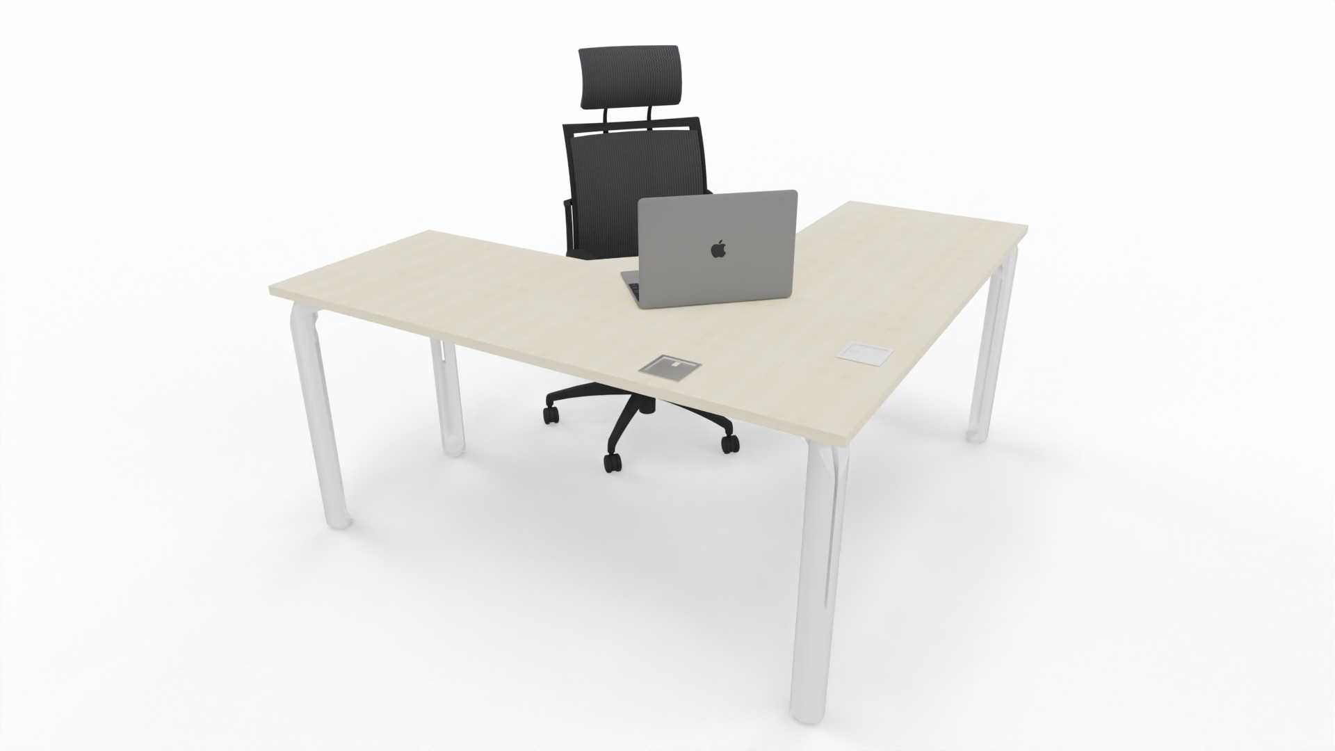 Główna galeria - Biurko narożne Eklipse 1600x1600x600mm (szer x szer x gł) (3)