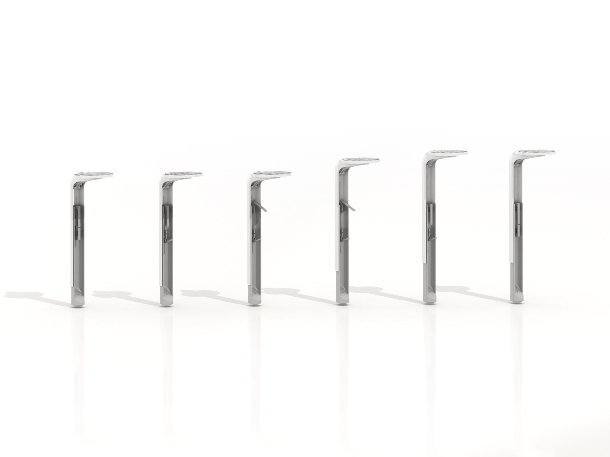 Główna galeria - Biurko Eklipse 1400x700 (szer x gł) z manualną regulacją wysokości, osłoną tylną (2)