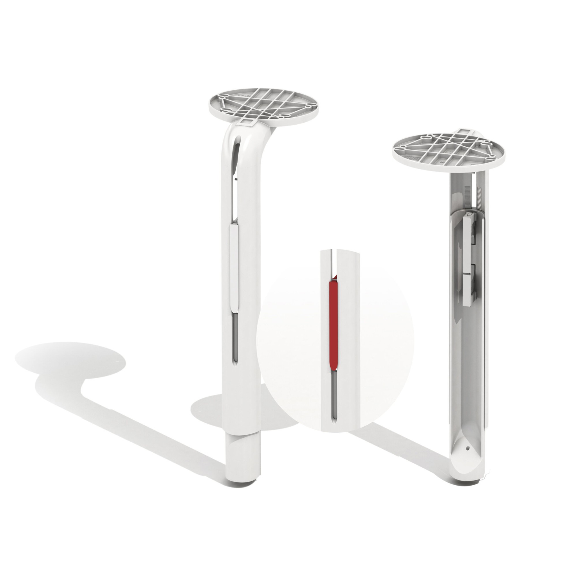 Główna galeria - Biurko Eklipse 1400x700 (szer x gł) z manualną regulacją wysokości, osłoną tylną (4)