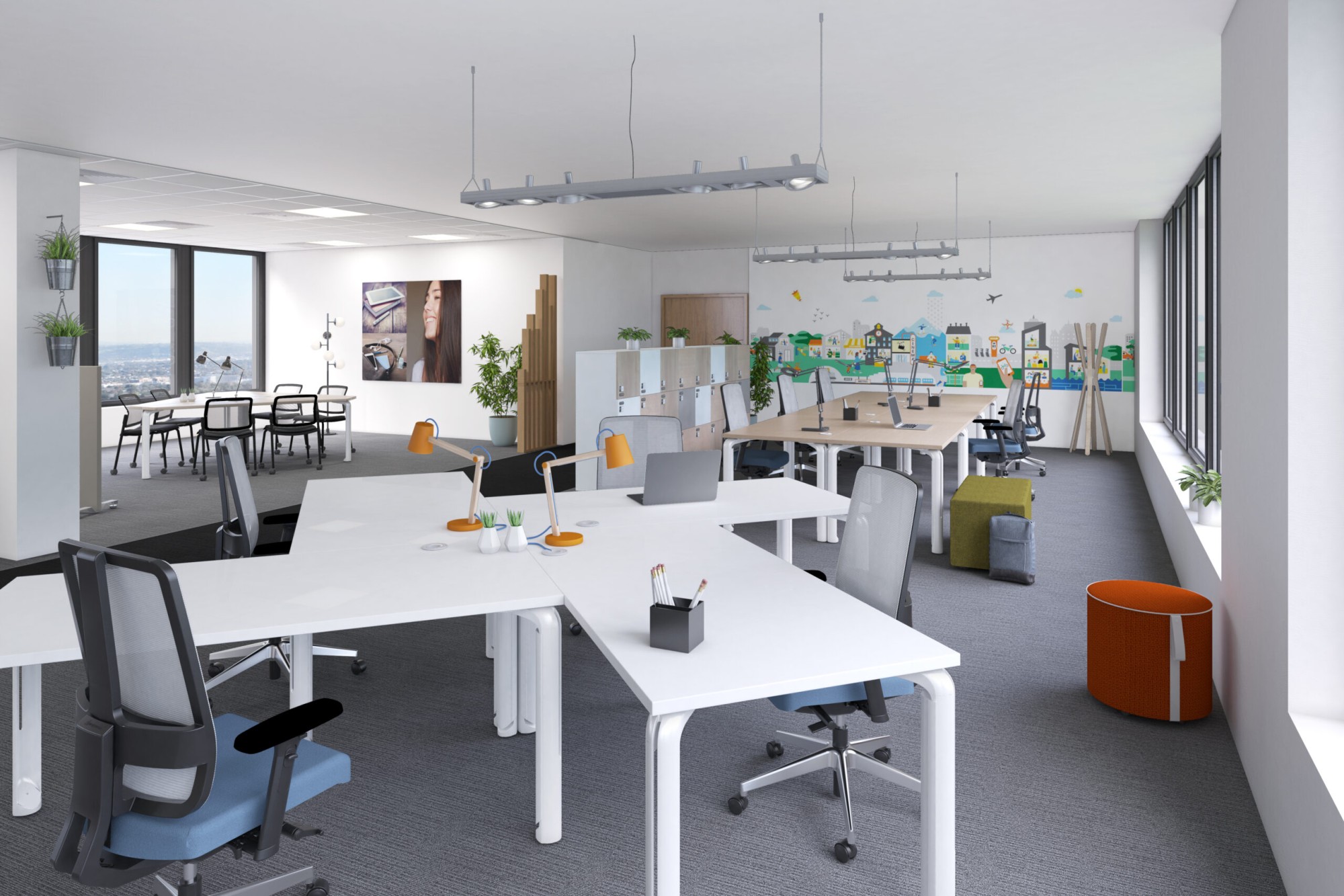 Główna galeria - Biurko Eklipse 1200x800x740 mm (szer x gł x wys) (6)