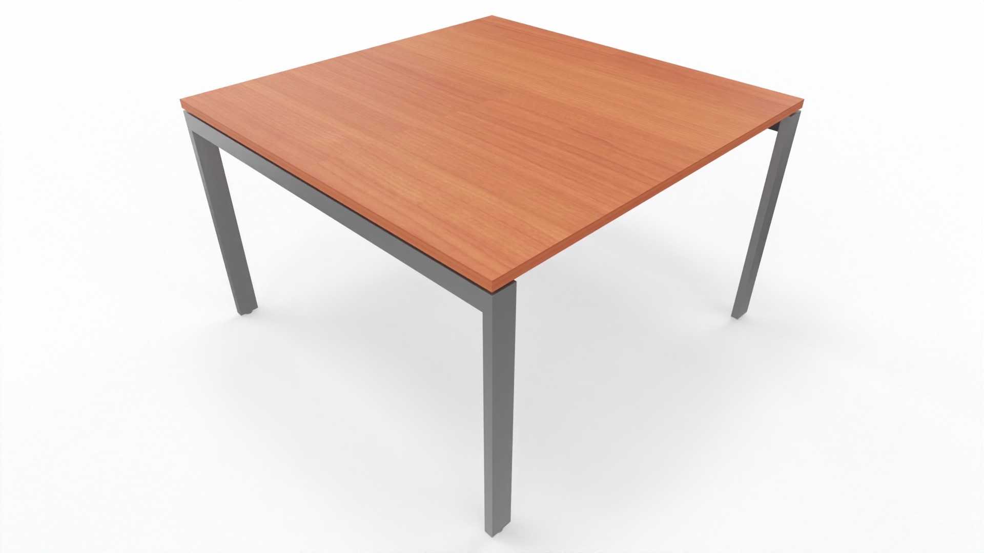 Stół konferencyjny Conecto 1200 x 1200 mm z kanałem kablowym i przelotkami