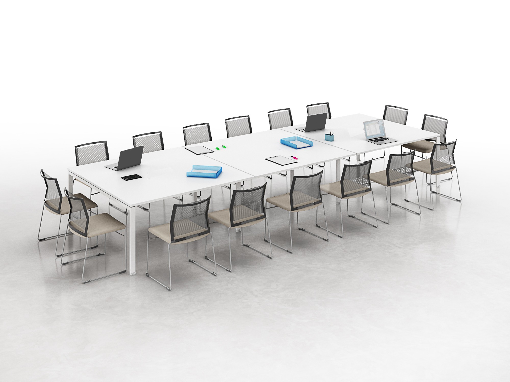 Główna galeria - Stół konferencyjny Conecto 480 x 160 cm z kanałami kablowymi (3)