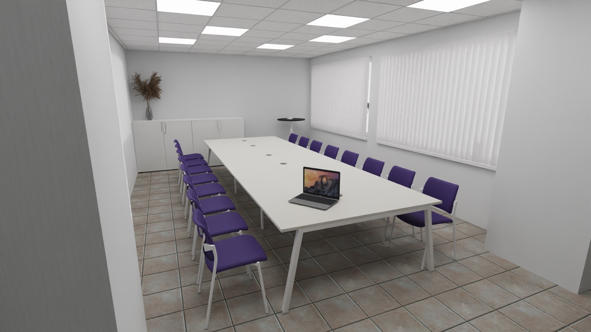 Główna galeria - Stół konferencyjny Conecto 480 x 160 cm z kanałami kablowymi (4)