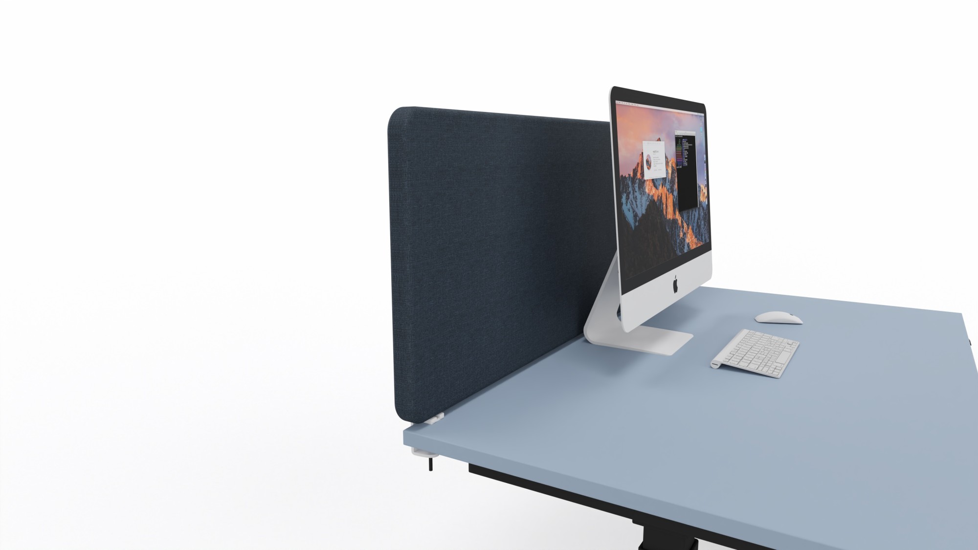 Główna galeria - Osłona, przegroda do biurka, ekran akustyczny granatowy Gotessons A30 (6)