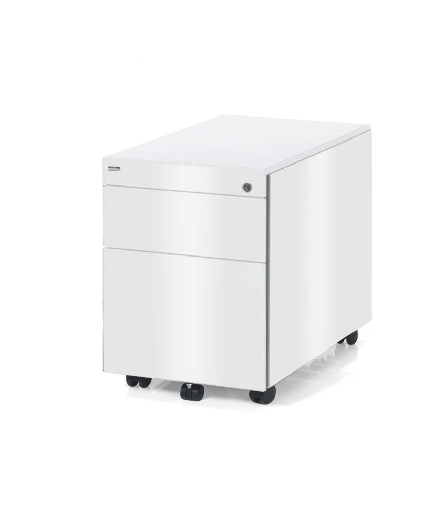 Główna galeria - Kontenerek Klea mobilny 36 biały z topem metalowym (2)