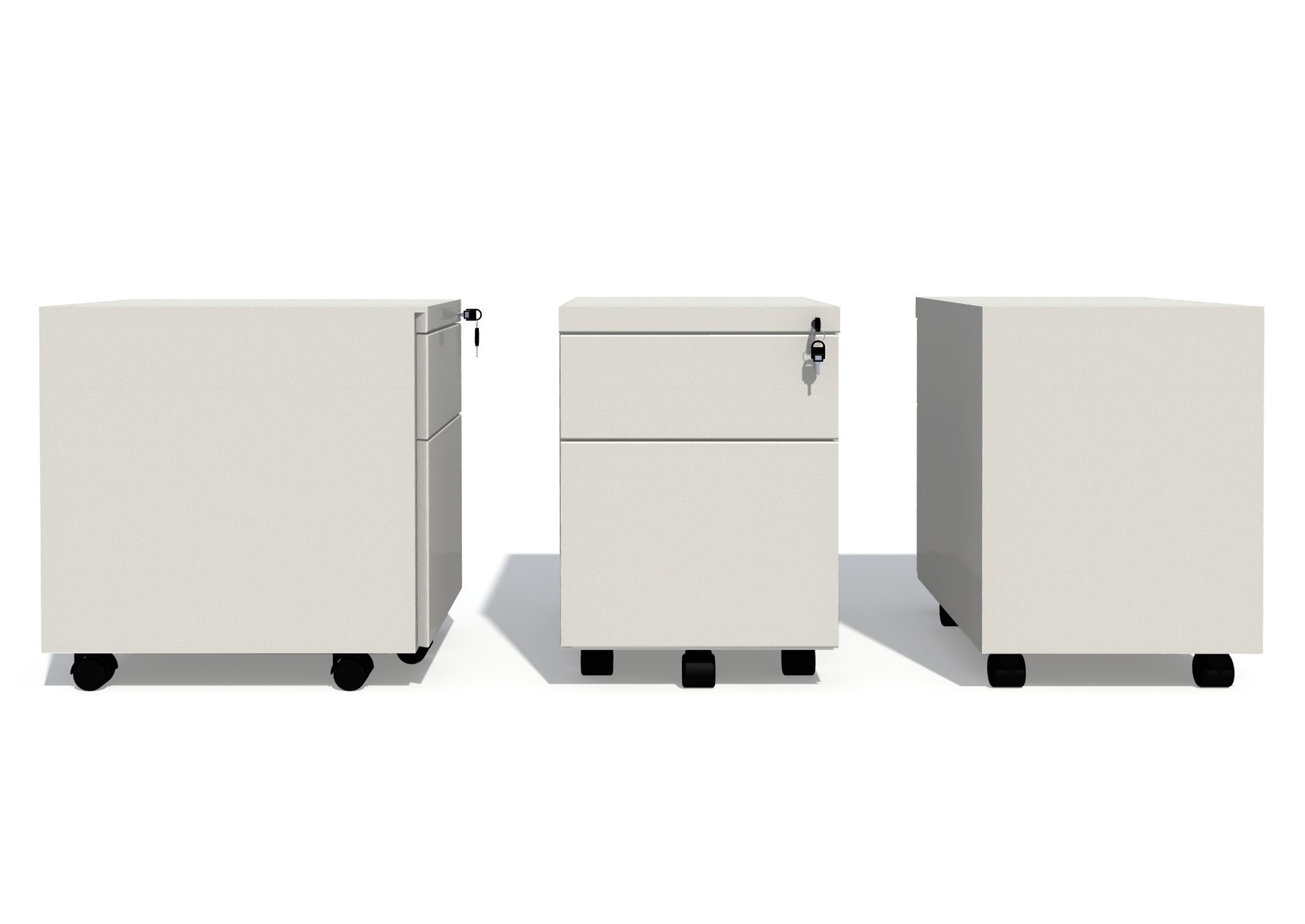 Główna galeria - Kontenerek Klea mobilny 36 biały z topem metalowym (4)