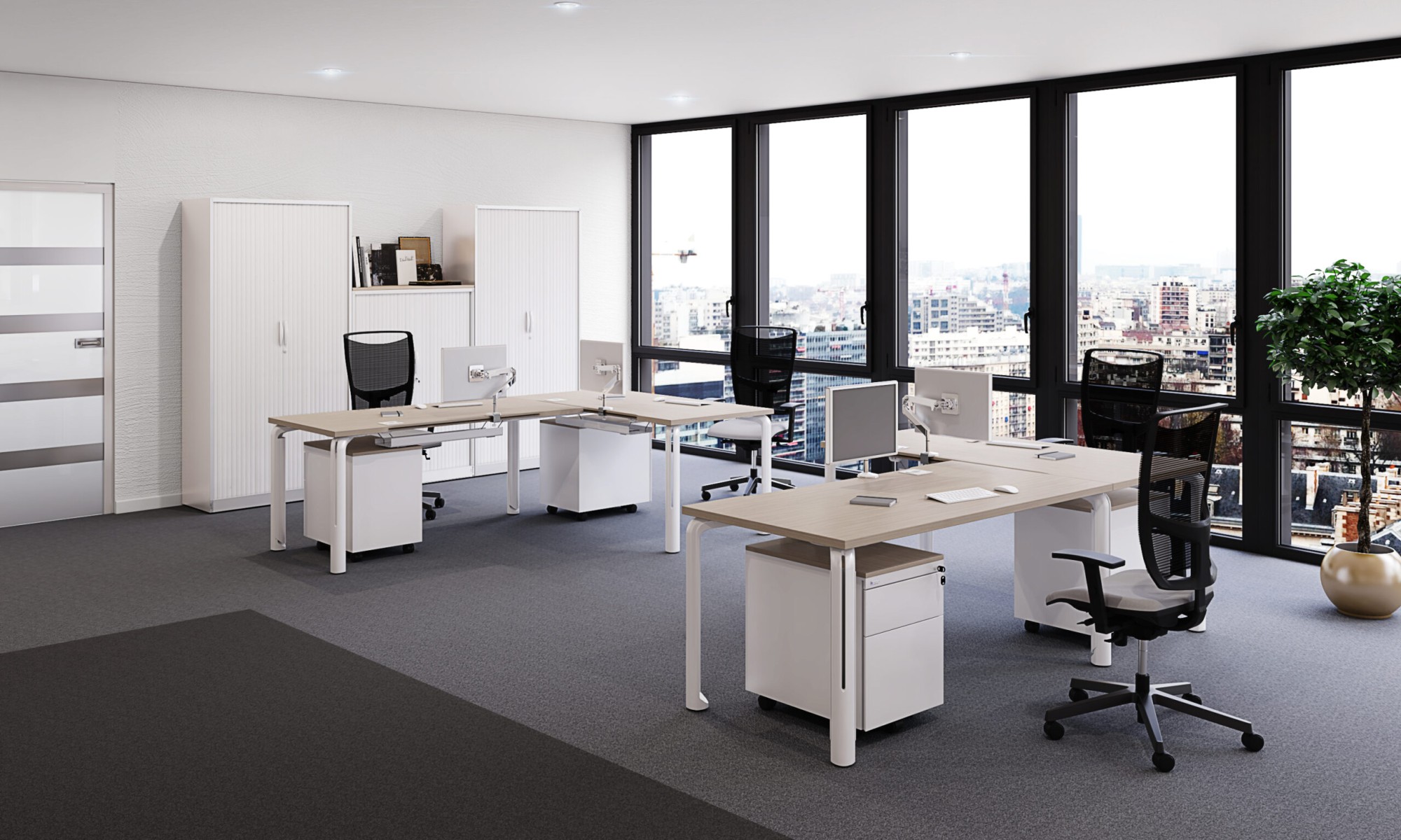 Główna galeria - Kontenerek Klea mobilny 36 biały z topem metalowym (7)