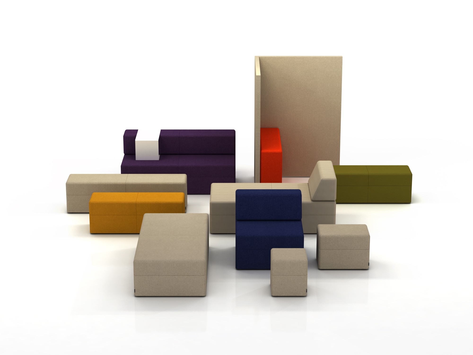 Główna galeria - Pufa z serii Softwork 400x800 mm kolor śliwka (5)