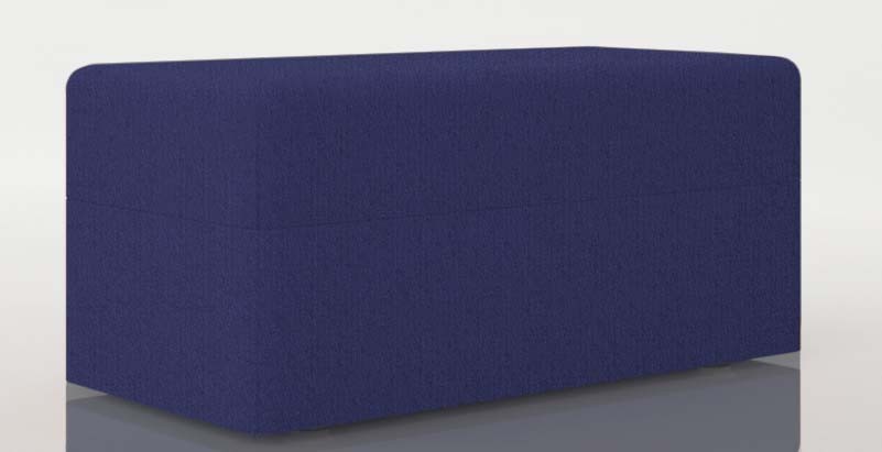 Główna galeria - Pufa z serii Softwork 400x1600 mm kolor melange granatowy (5)
