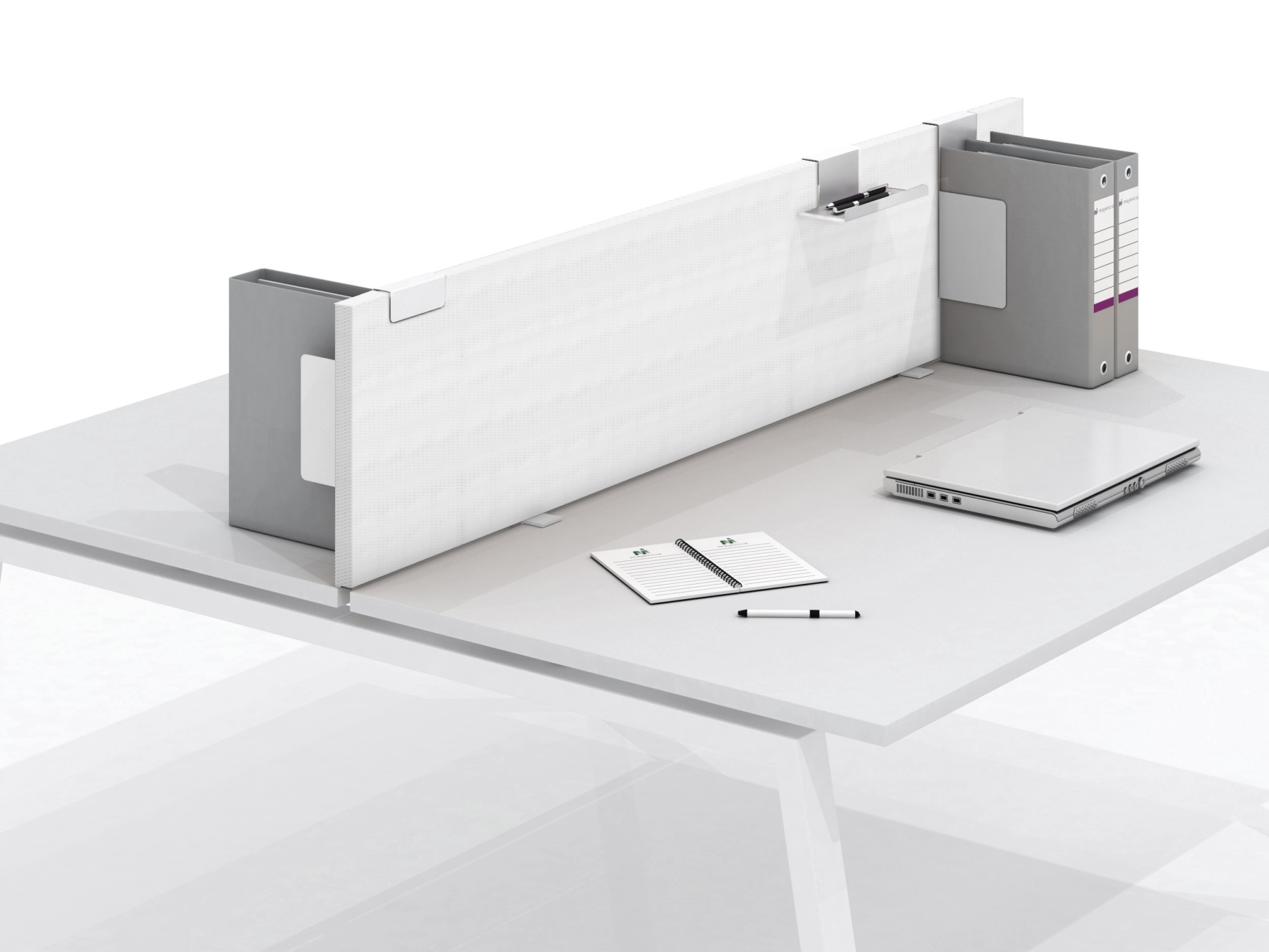 Główna galeria - Przegroda do biurka, Ekran akustyczny Maskot - Tapicerowany 1400 x 430 mm (2)