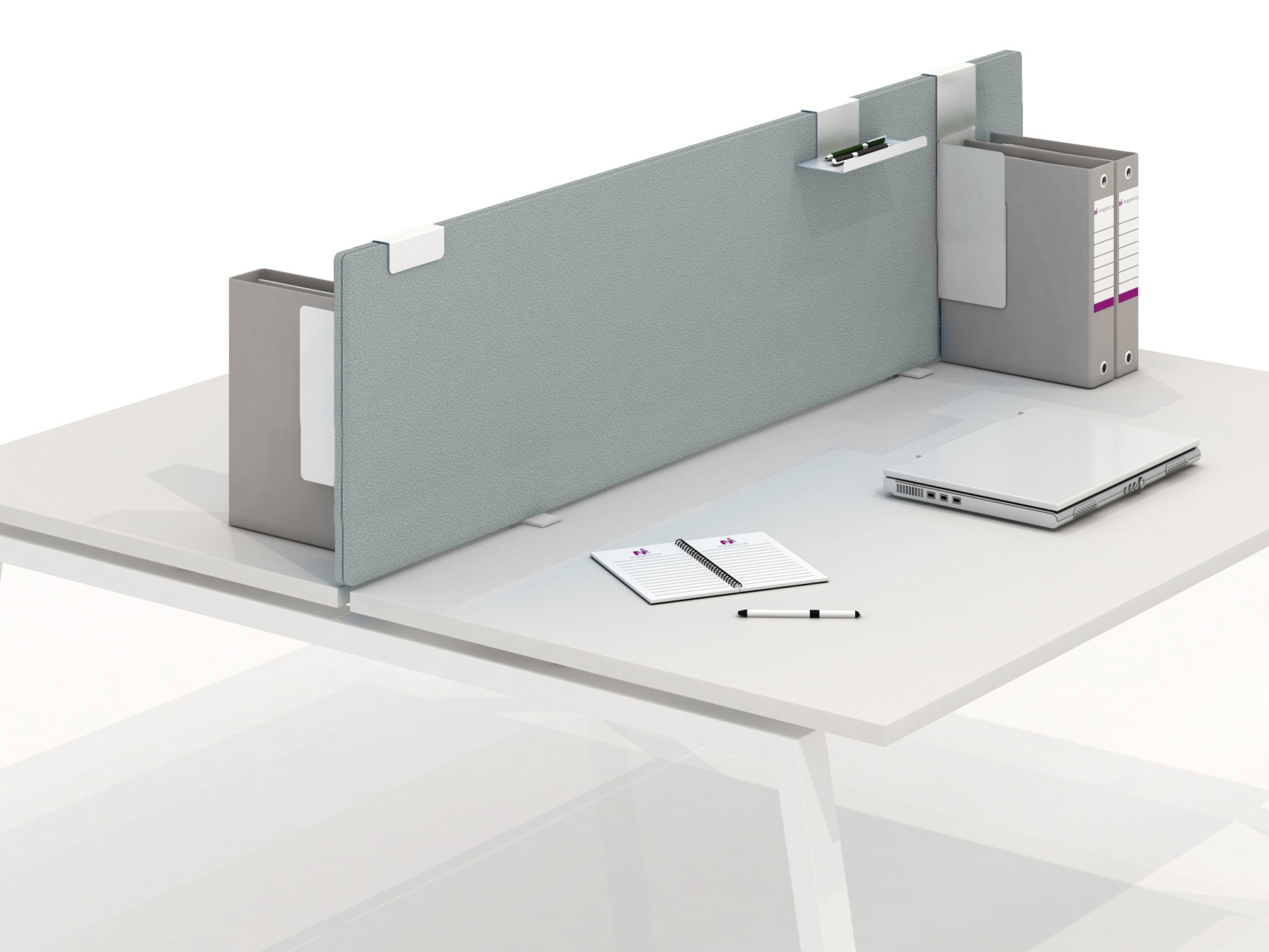 Główna galeria - Przegroda do biurka, Ekran akustyczny Maskot - Tapicerowany 1400 x 430 mm (3)