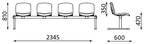 Główna galeria - Krzesło do poczekalni ISO 4 (2)