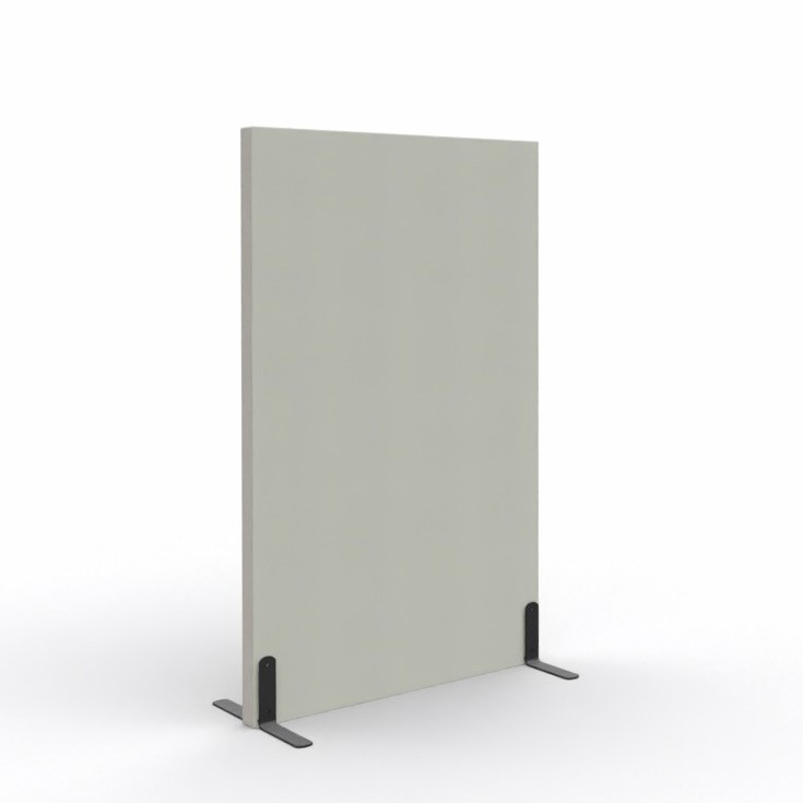 Ścianka podłogowa Softwork Ekran akustyczny tapicerowany 1300 x 800 x 55 mm, bez podstawy, Tkanina Step szary i popielaty