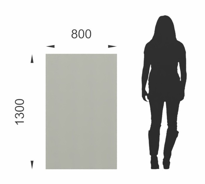 Główna galeria - Ścianka podłogowa Softwork Ekran akustyczny tapicerowany 1300 x 800 x 55 mm, bez podstawy, Tkanina Step szary i popielaty (3)