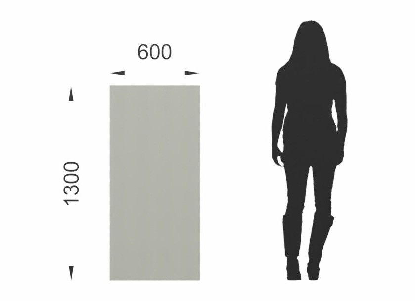 Główna galeria - Ścianka podłogowa Softwork Ekran akustyczny tapicerowany 1300 x 600 x 55 mm, bez podstawy, Tkanina Step szary (2)