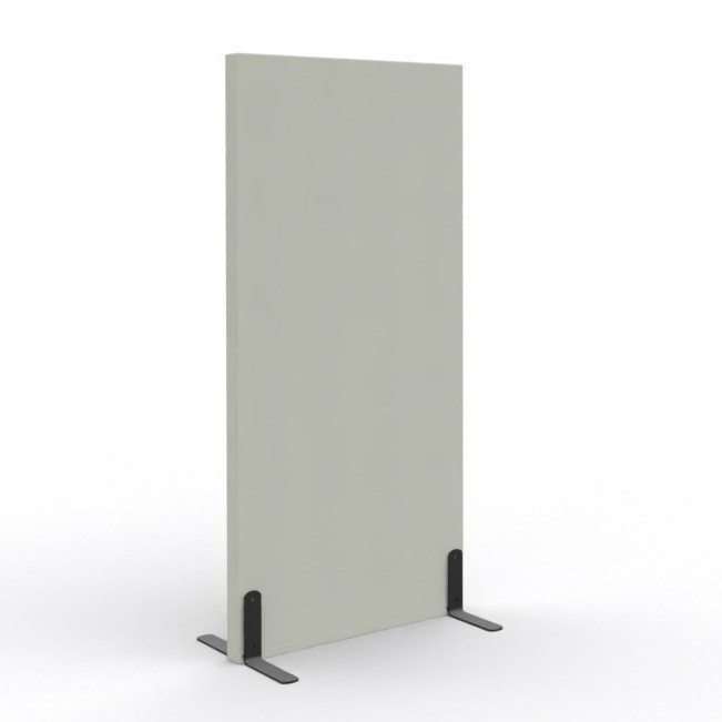 Ścianka podłogowa Softwork Ekran akustyczny tapicerowany 1300 x 850 x 55 mm, bez podstawy, Tkanina Step Szary i popielaty