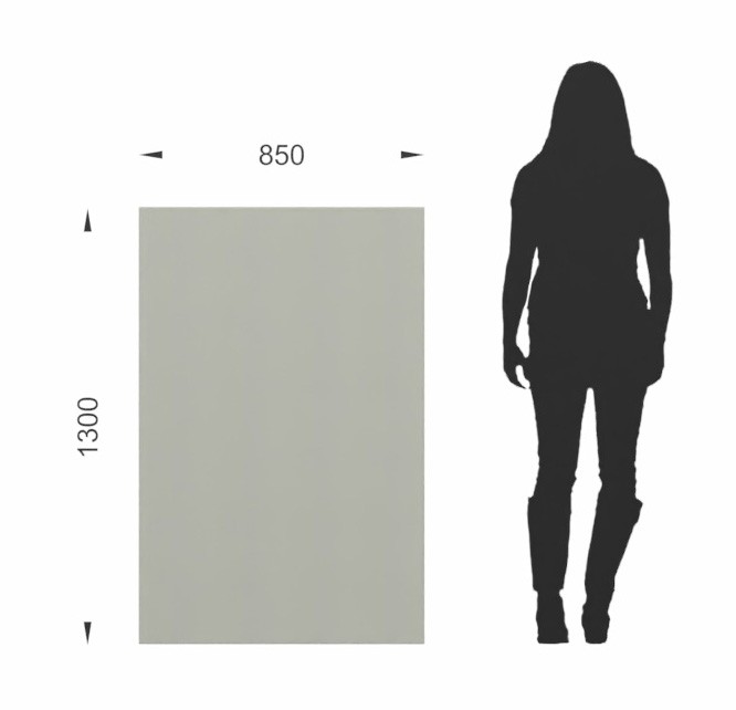 Główna galeria - Ścianka podłogowa Softwork Ekran akustyczny tapicerowany 1300 x 850 x 55 mm, bez podstawy, Tkanina Step Szary i popielaty (3)