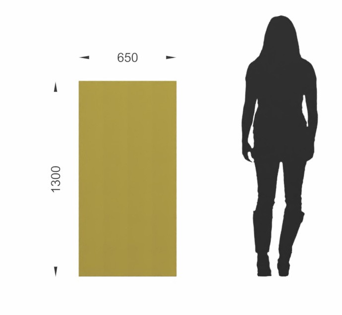 Główna galeria - Ścianka podłogowa Softwork Ekran akustyczny tapicerowany 1300 x 650 x 55 mm, bez podstawy, Tkanina Step oliwka (2)
