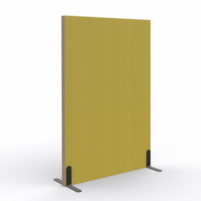 Główna galeria - Ścianka podłogowa Softwork Ekran akustyczny tapicerowany 1300 x 850 x 55 mm, bez podstawy, Tkanina Step oliwka i bazalt (2)