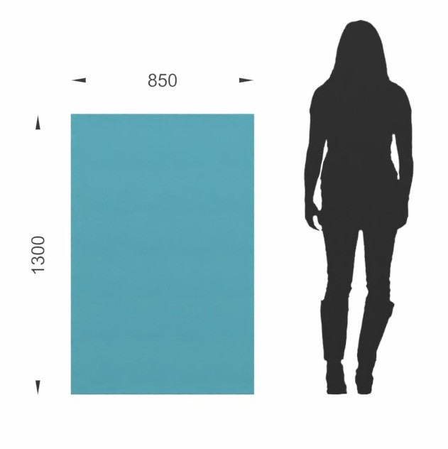 Główna galeria - Ścianka podłogowa Softwork Ekran akustyczny tapicerowany 1300 x 850 x 55 mm, bez podstawy, Tkanina Step niebieski (4)