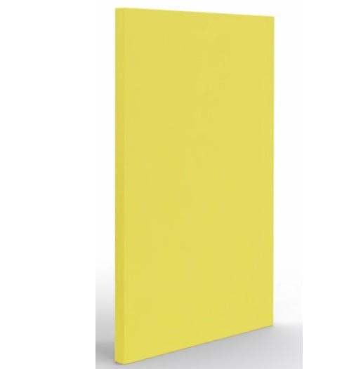 Główna galeria - Ścianka podłogowa Softwork Ekran akustyczny tapicerowany 1300 x 850 x 55 mm, bez podstawy, Tkanina Step Cytrynowy i szary (5)