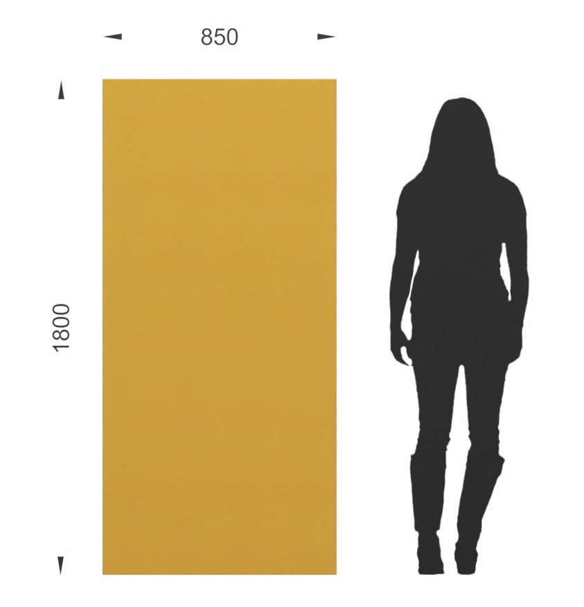 Główna galeria - Ścianka podłogowa Softwork Ekran akustyczny tapicerowany 1300 x 850 x 55 mm, bez podstawy, Tkanina Step melange turkus i ciemnoszary (3)