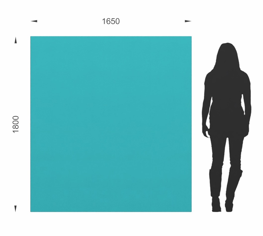 Główna galeria - Ścianka podłogowa Softwork Ekran akustyczny tapicerowany 1800 x 1650 x 55 mm, bez podstawy, Tkanina Step / Step melange granatowy i laguna (4)