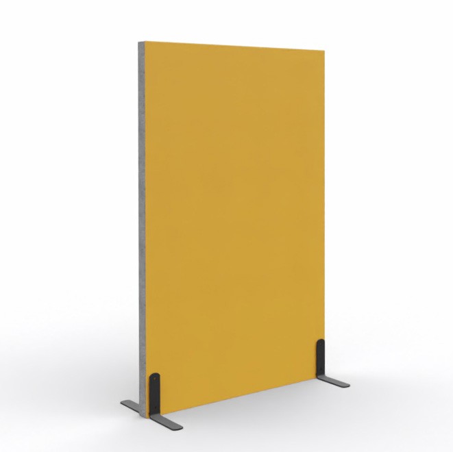 Główna galeria - Ścianka podłogowa Softwork Ekran akustyczny tapicerowany 1800 x 850 x 55 mm, bez podstawy, Tkanina Step żółty (12)