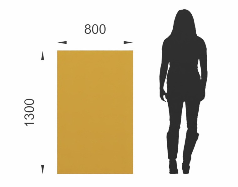 Główna galeria - Ścianka podłogowa Softwork Ekran akustyczny tapicerowany 1800 x 850 x 55 mm, bez podstawy, Tkanina Step żółty (14)