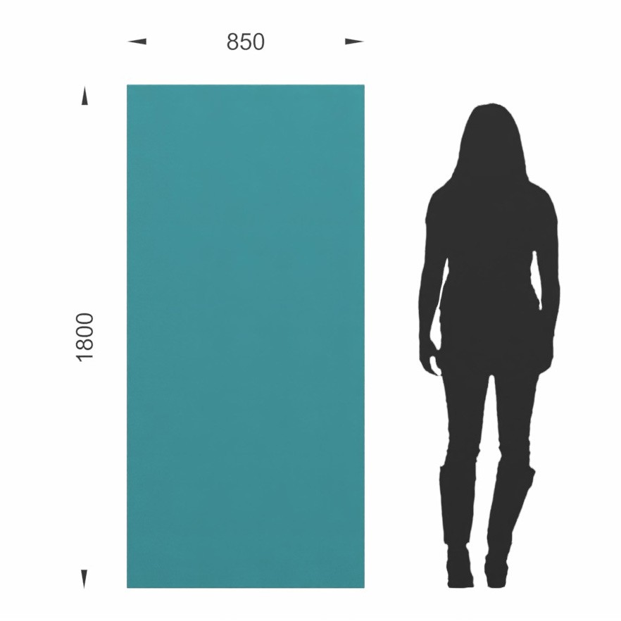 Główna galeria - Ścianka podłogowa Softwork Ekran akustyczny tapicerowany 1800 x 850 x 55 mm, bez podstawy, Tkanina Step turkus (5)