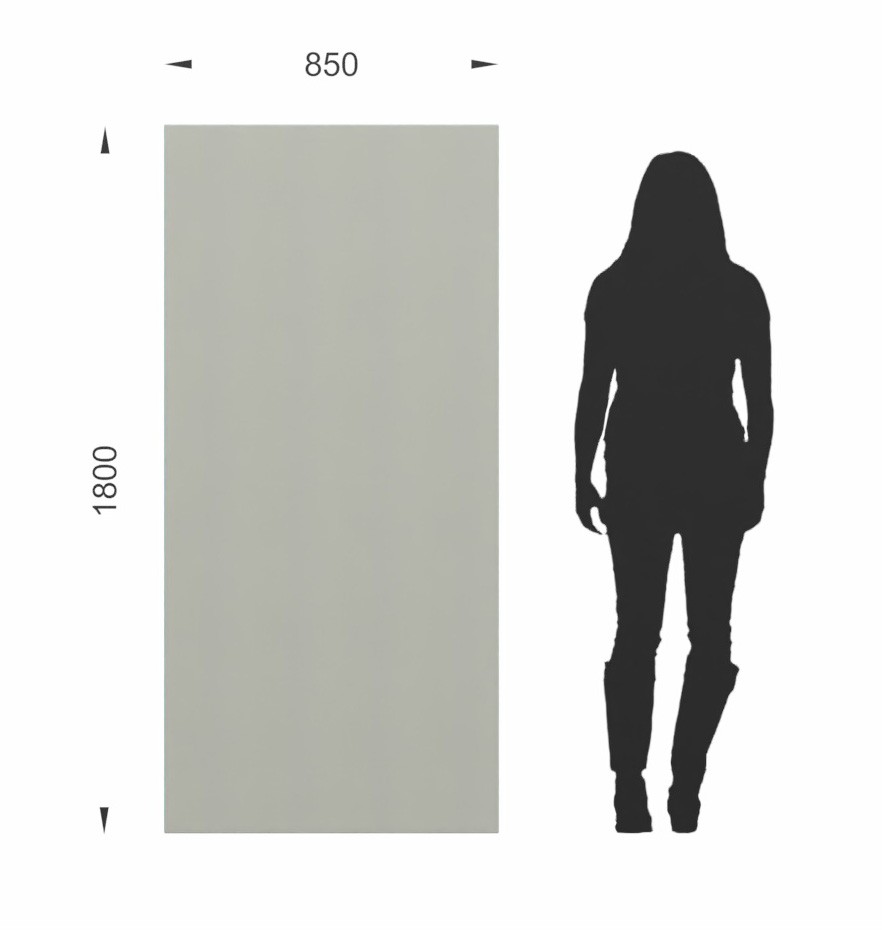 Główna galeria - Ścianka podłogowa Softwork Ekran akustyczny tapicerowany 1800 x 850 x 55 mm, bez podstawy, Tkanina Step laguna i popielaty (3)