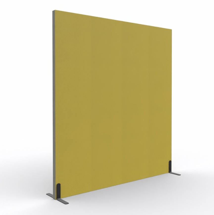 Ścianka podłogowa Softwork Ekran akustyczny tapicerowany 1800 x 1650 x 55 mm, bez podstawy, Tkanina Step oliwka i kamienny