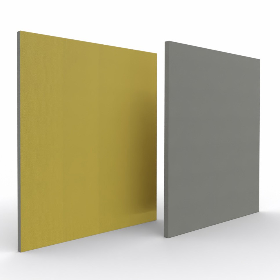 Główna galeria - Ścianka podłogowa Softwork Ekran akustyczny tapicerowany 1800 x 1650 x 55 mm, bez podstawy, Tkanina Step oliwka i kamienny (2)