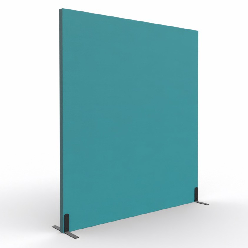 Ścianka podłogowa Softwork Ekran akustyczny tapicerowany 1800 x 1600 x 55 mm, bez podstawy, Tkanina Step granat i turkus