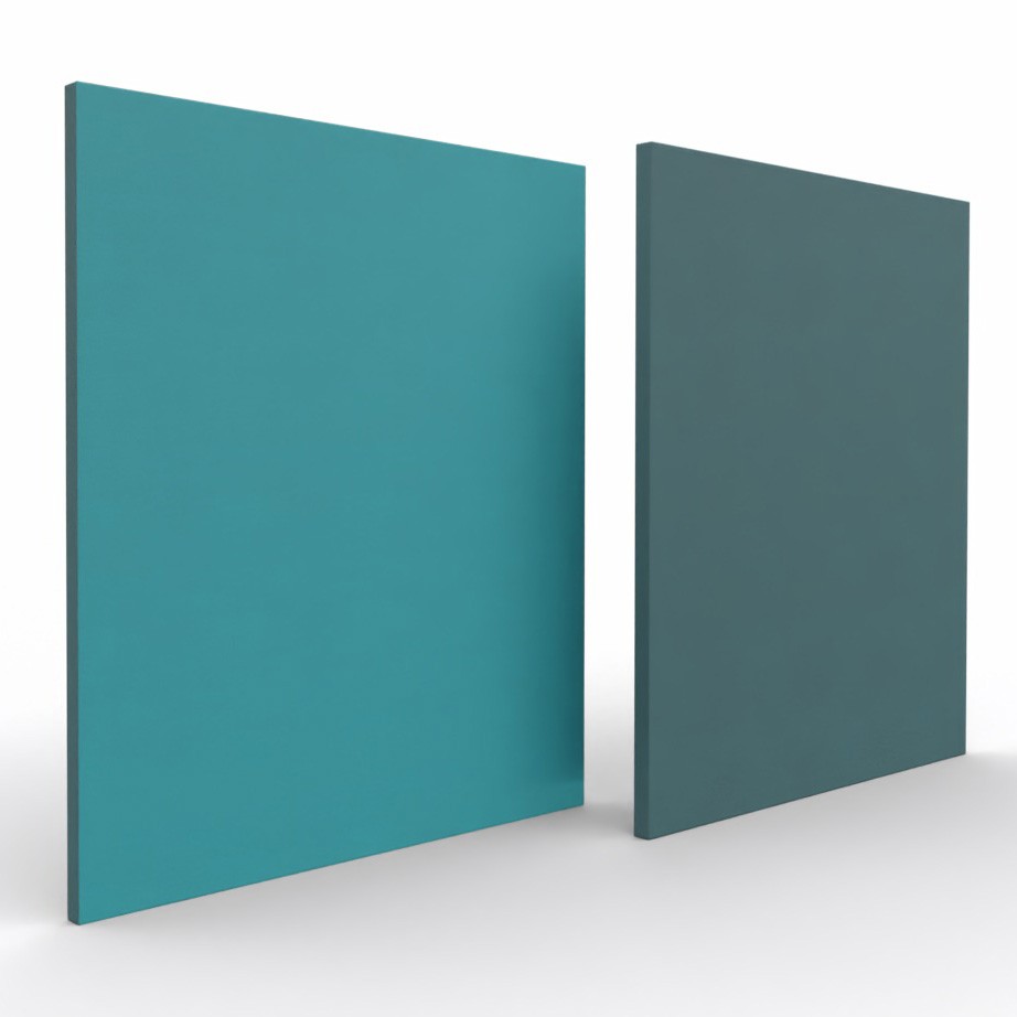 Główna galeria - Ścianka podłogowa Softwork Ekran akustyczny tapicerowany 1800 x 1600 x 55 mm, bez podstawy, Tkanina Step granat i turkus (2)