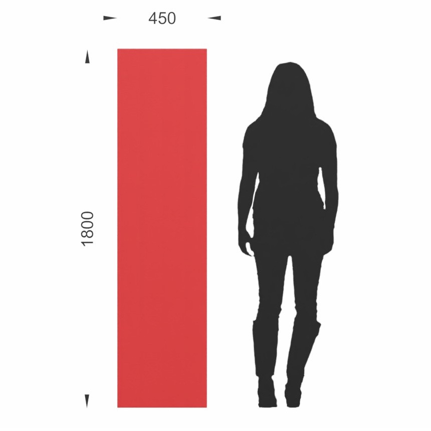 Główna galeria - Ścianka podłogowa Softwork Ekran akustyczny tapicerowany 1800 x 450 x 55 mm, bez podstawy, Tkanina Step czerwona szminka i śliwka (3)