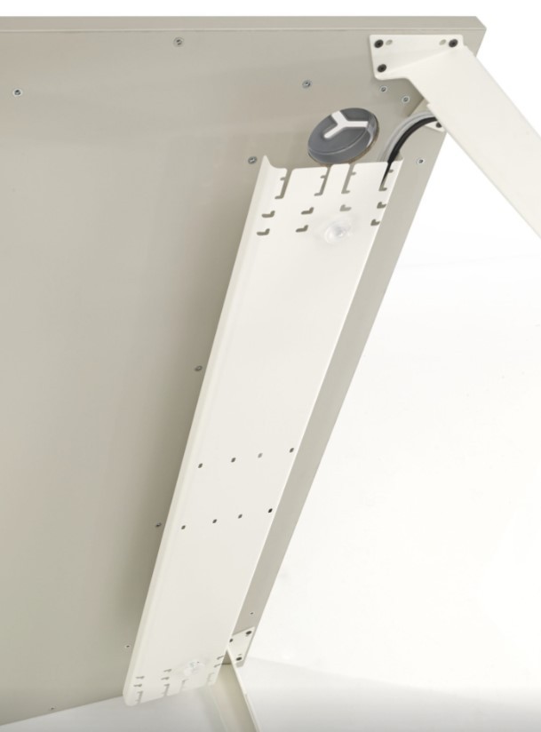 Główna galeria - Kanał kablowy do biurka 1000 mm srebrny (3)