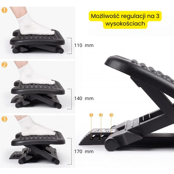 Główna galeria - Ergonomiczny regulowany podnóżek ErgoStep R (3)