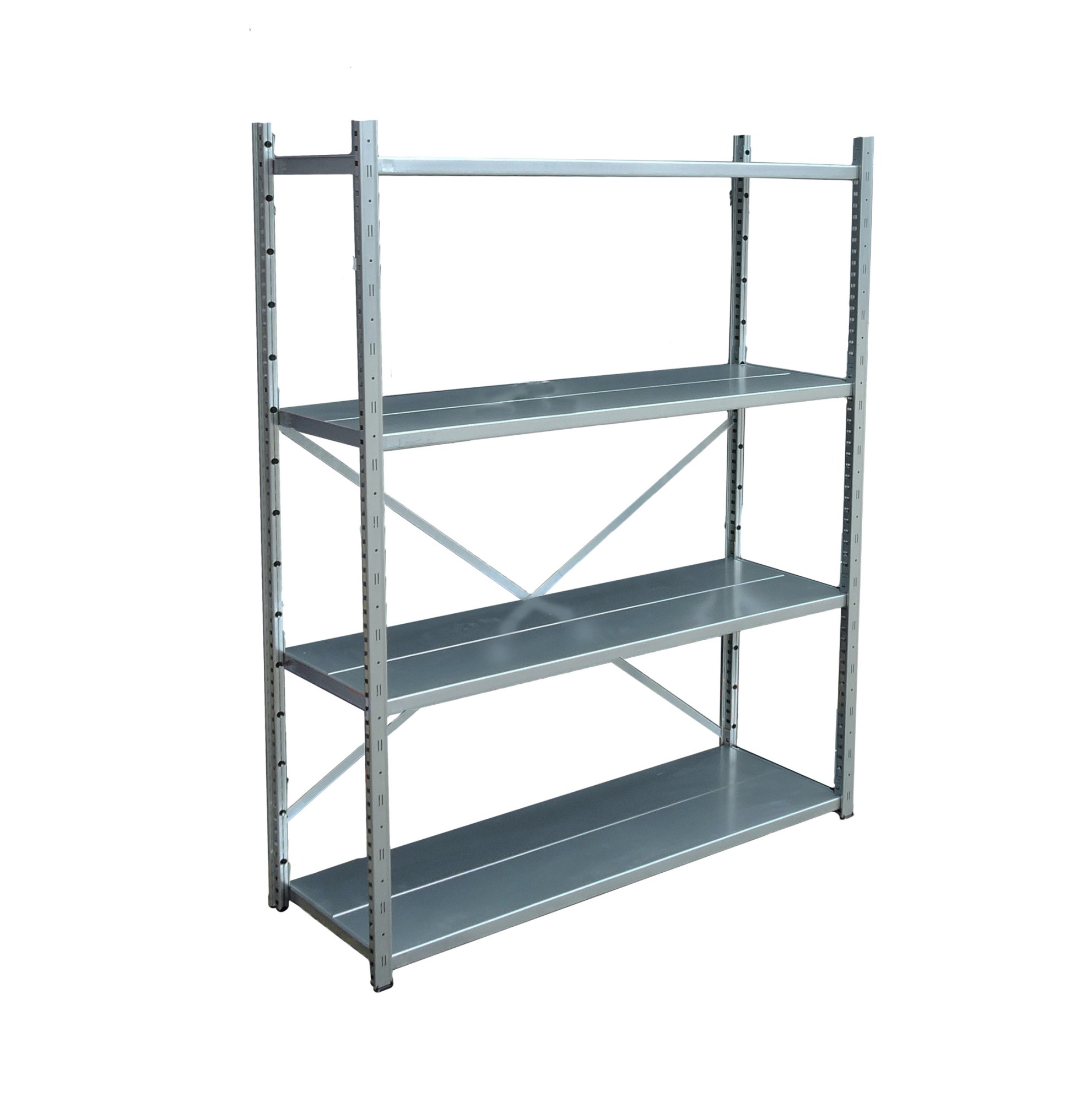 Główna galeria - Regał metalowy, magazynowy 1500x1200x400mm 4 półek 280kg (6)